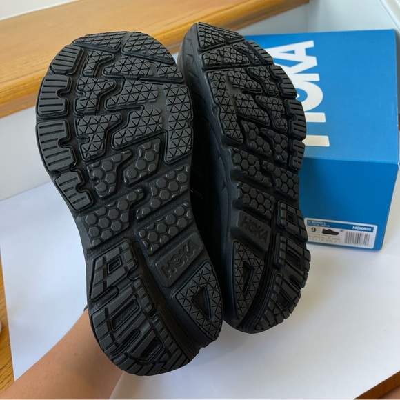 NWT Hoka Bondi L Leather U Unisex , Hoka One One All Black Cushioned Shoes  BRVN - Picture 15 of 16